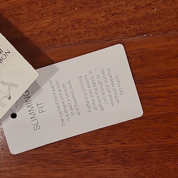 NWT LA BLANCA keyhole twist slimming one piece turquoise size 10 - Picture 3 of 4